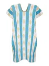 Tan Dem Kaftano In Handmade Cotton In Mexico