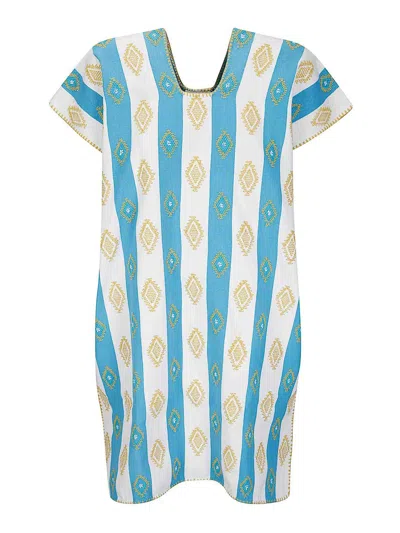 Tan Dem Kaftano In Handmade Cotton In Mexico