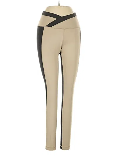 Pre-owned Tan + Lines Active Pants In Brown