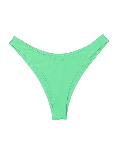 Pre-owned Tan + Lines Swimsuit Bottoms In Green