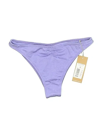 Tan + Lines Swimsuit Bottoms In Purple