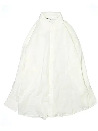 Pre-owned Tan + Lines Swimsuit Cover Up In White