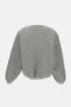 Tanaka Grey Boxy Wool Sweater In Gray
