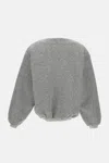 Tanaka Grey Boxy Wool Sweater In Gray