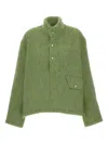 Tanaka Highneck Wool Blend Sweater In Green