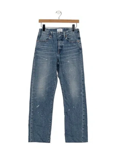 Pre-owned Tanaka High-rise Straight Leg Jeans In Blue