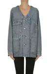 Tanaka Oversized Denim Jacket In Blue