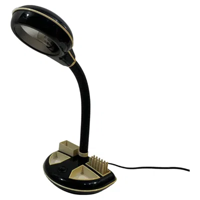 Pre-owned Tanaka Vintage  Gooseneck Desk Lamp, Molded Plastic, Japan, 1980s In Black