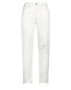Shop Tanaka Woman Jeans Cream Size 28 Cotton In White