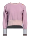 Tanaka Woman Sweatshirt Lilac Size Xxxs Polyester, Cotton, Elastane In Purple