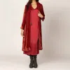 Tanavana Leola Animal Coat In Red In Red