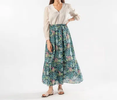 Tanavana Reverie Maxi Skirt In Green