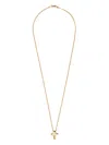 TANE MÉXICO 1942 18KT YELLOW GOLD ORBITAL GOLD CROSS NECKLACE