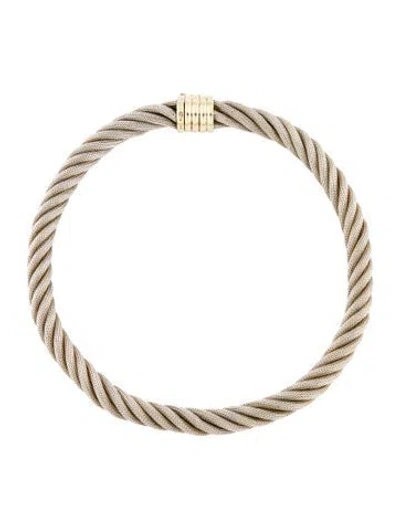 Pre-owned Tane México 1942 Two-tone Rope Necklace, 18" In Multi