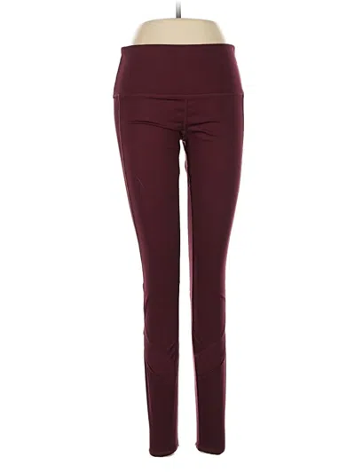 Pre-owned Tangerine Active Pants In Burgundy