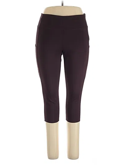 Pre-owned Tangerine Active Pants In Burgundy