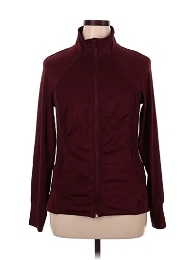Pre-owned Tangerine Cardigan Sweater In Burgundy
