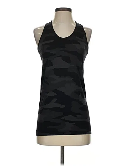 Pre-owned Tangerine Tank Top Black Halter Neckline Tops