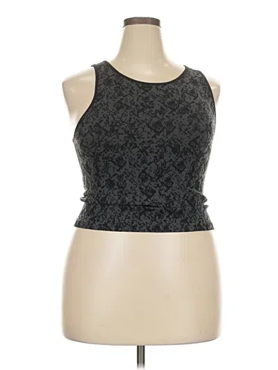Pre-owned Tangerine Tank Top Gray Halter Neckline Tops