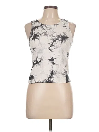 Pre-owned Tangerine Tank Top Silver Halter Neckline Tops
