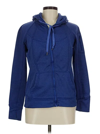 Pre-owned Tangerine Zip Up Hoodie In Blue