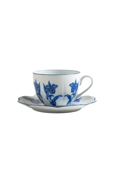 Tania Bulhões Casa Das Orquideas Tea Cup And Saucer In White