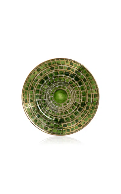 Tania Bulhões Dessert Plate Jade Green