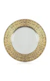 Tania Bulhões Gold-detailed Porcelain Charger In Multi