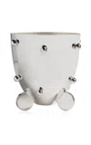 Tania Bulhões Silver-plated Wine Bucket In White