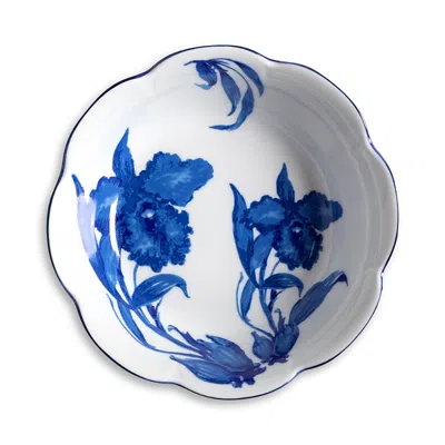 Tania Bulhões Soup Plate Casa Das Orquideas In Blue