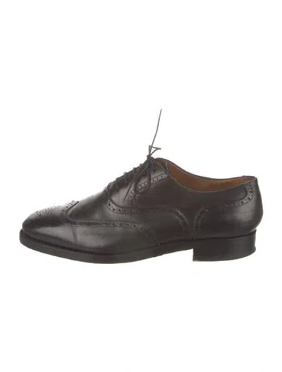Pre-owned Tanino Crisci Leather Brogues In Brown