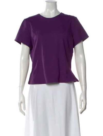 Pre-owned Tank Air Crew Neck Short Sleeve T-shirt In Purple