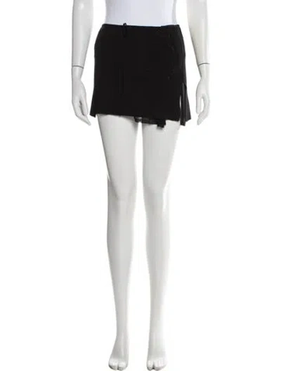Pre-owned Tank Air Floral Print Mini Skirt In White