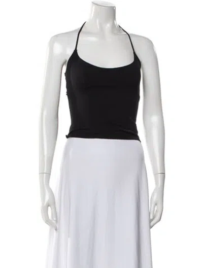 Pre-owned Tank Air Halterneck Sleeveless Top In White
