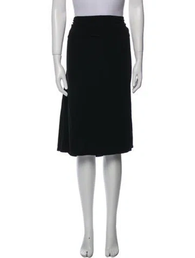 Pre-owned Tank Air Knee-length Skirt In Black