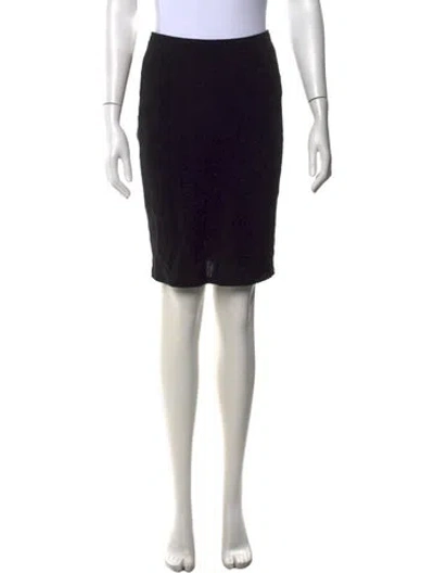 Pre-owned Tank Air Knee-length Skirt In Black
