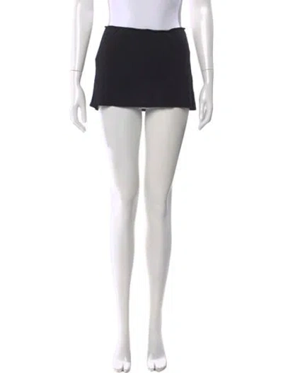 Pre-owned Tank Air Mini Skirt In Black