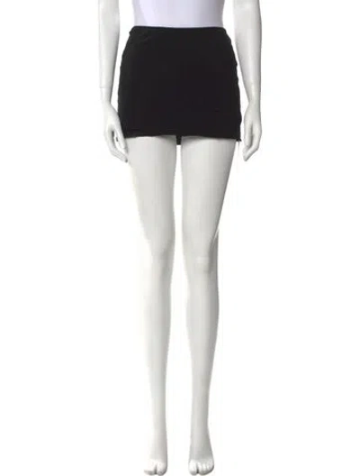 Pre-owned Tank Air Mini Skirt In Black