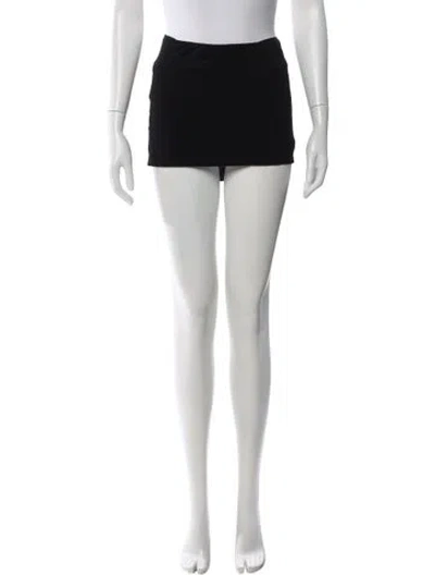 Pre-owned Tank Air Mini Skirt In Black