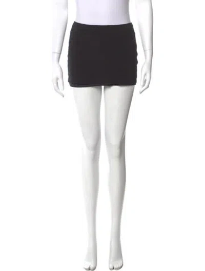Pre-owned Tank Air Mini Skirt In Black