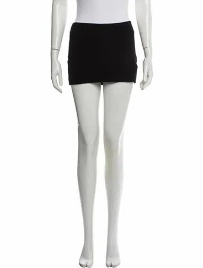 Pre-owned Tank Air Mini Skirt In Black