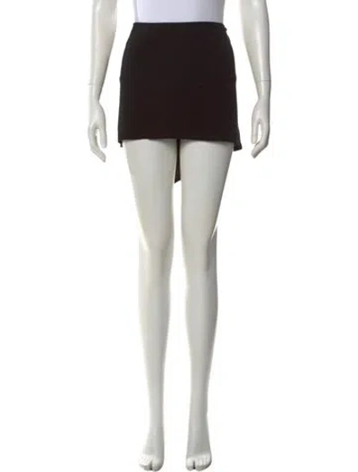 Pre-owned Tank Air Mini Skirt In Black