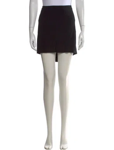 Pre-owned Tank Air Mini Skirt In Black