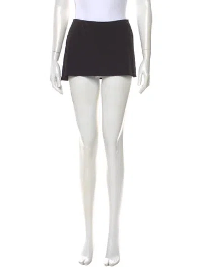 Pre-owned Tank Air Mini Skirt In Black