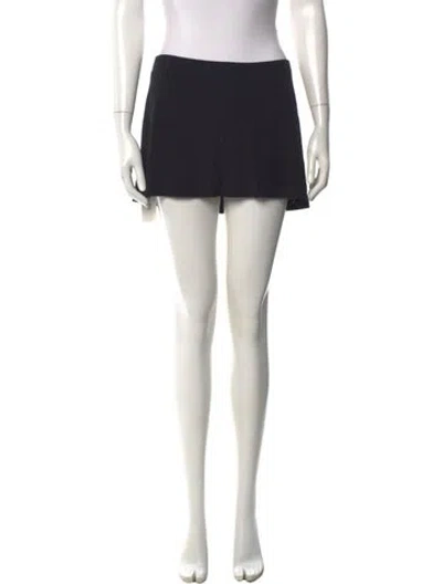 Pre-owned Tank Air Mini Skirt In Black