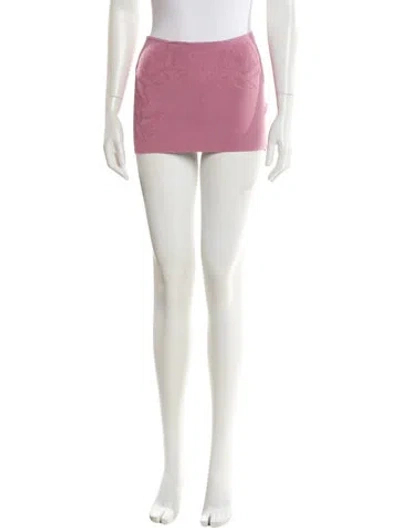 Pre-owned Tank Air Mini Skirt In Pink