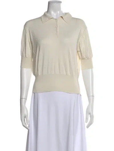Pre-owned Tank Air Short Sleeve Polo In Neutral