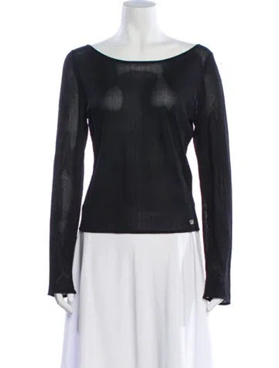 Pre-owned Tank Air Silk Bateau Neckline Top In Gray