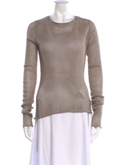 Pre-owned Tank Air Silk Crew Neck Top In Neutral