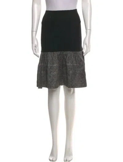 Pre-owned Tank Air Silk Mini Skirt In Black